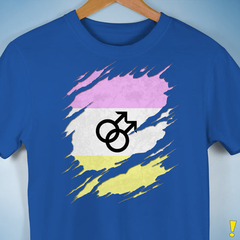 Twink Pride Flag Ripped Reveal Premium Unisex T-Shirt